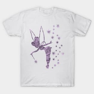 Purple Concrete Tinkerbell Ombre Sillhouette T-Shirt